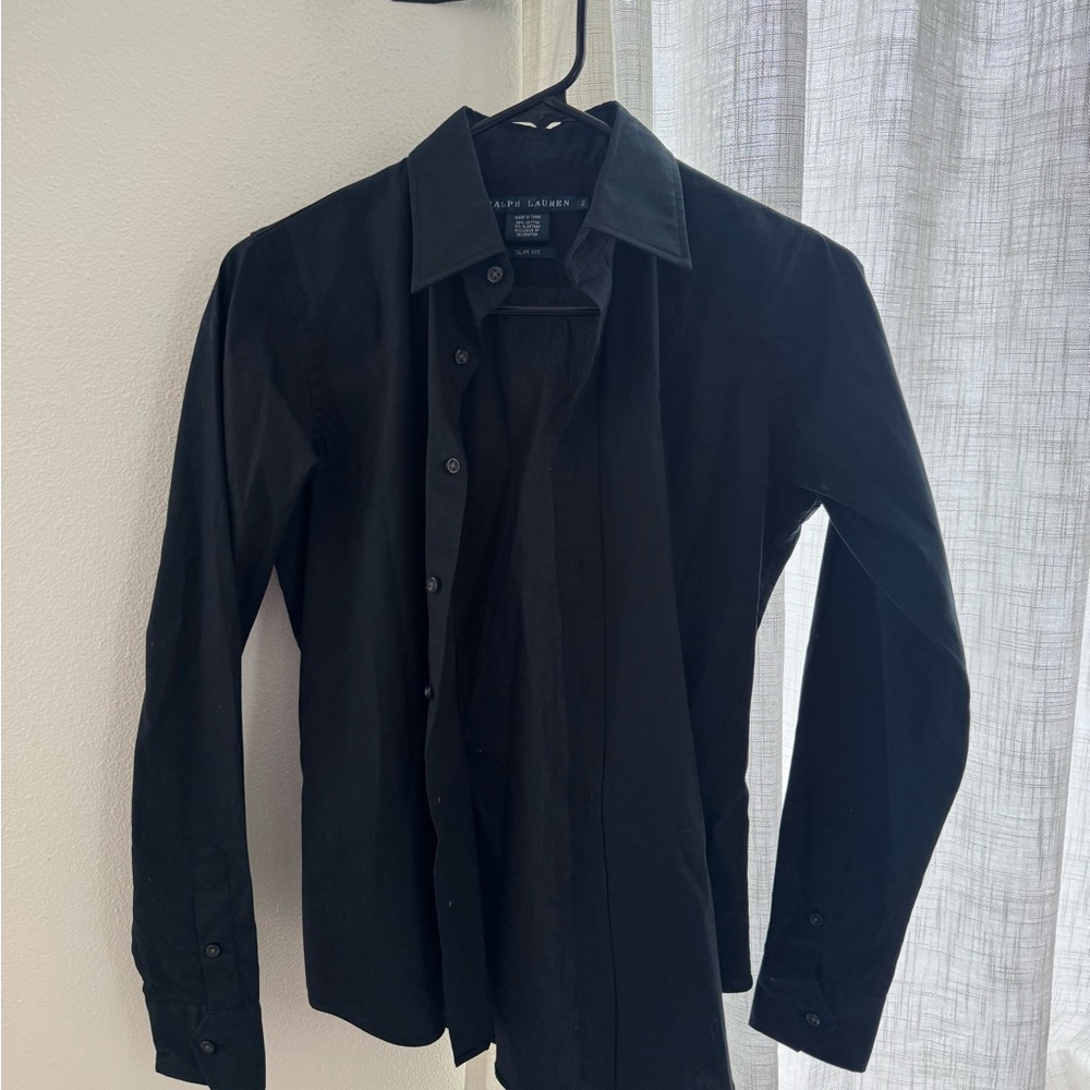 Ralph Lauren Black Button-Up Shirt